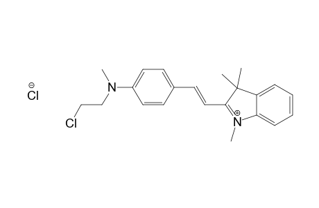3H-Indolium, 2-[2-[4-[(2-chloroethyl)methylamino]phenyl]Ethenyl]-1,3,3-trimethyl-, chloride