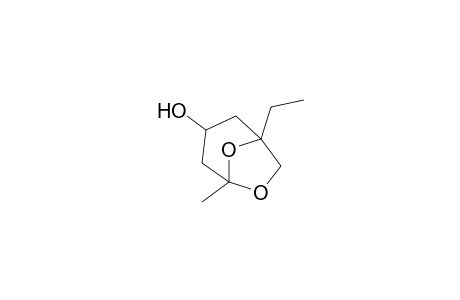 6,8-Dioxabicyclo[3.2.1]octan-3-ol, 1-ethyl-5-methyl-, endo-