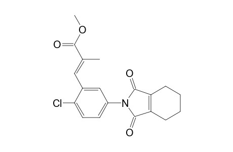 2-Propenoic acid, 3-[2-chloro-5-(1,3,4,5,6,7-hexahydro-1,3-dioxo-2H-isoindol-2-yl)phenyl]-2-methyl-, methyl ester