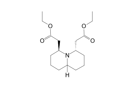 (4S*,6S*)-6-[(Ethoxycarbonyl)methyl]-octahydroquinolizin-4'-yl}-acetic acid - ethyl ester