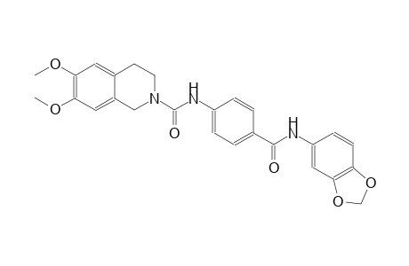 2(1H)-isoquinolinecarboxamide, N-[4-[(1,3-benzodioxol-5-ylamino)carbonyl]phenyl]-3,4-dihydro-6,7-dimethoxy-