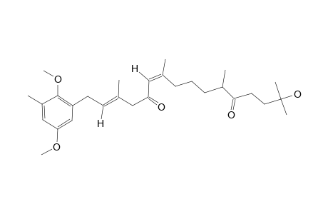 (2E,6Z)-1-(2,5-dimethoxy-3-methylphenyl)-15-hydroxy-3,7,11,15-tetramethylhexadeca-2,6-diene-5,12-dione