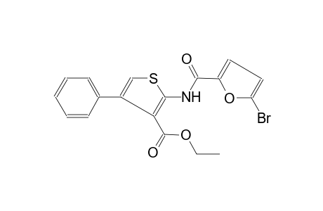 3-thiophenecarboxylic acid, 2-[[(5-bromo-2-furanyl)carbonyl]amino]-4-phenyl-, ethyl ester