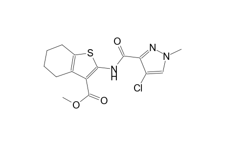 benzo[b]thiophene-3-carboxylic acid, 2-[[(4-chloro-1-methyl-1H-pyrazol-3-yl)carbonyl]amino]-4,5,6,7-tetrahydro-, methyl ester