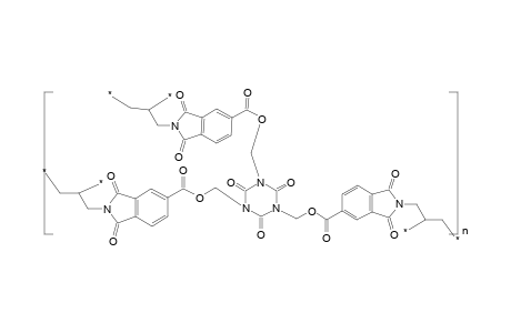 Poly[2,2',2''-(2,4,6-trioxoperhydro-1,3,5-triazine-1,3,5-triyl)triethyl tris(2-allyl-1,3-dioxo-1,3-dihydroisoindol-5-carboxylate)]