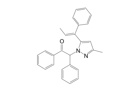 2-[3-methyl-5-[(E)-1-phenylprop-1-enyl]pyrazol-1-yl]-1,2-di(phenyl)ethanone