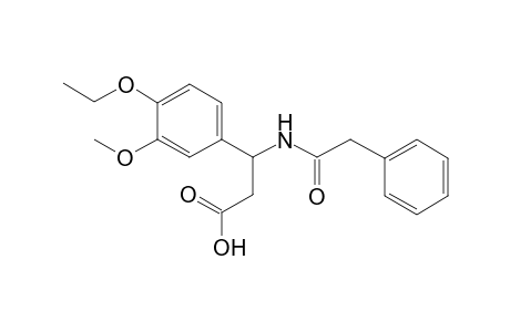 3-(4-Ethoxy-3-methoxy-phenyl)-3-(2-phenylethanoylamino)propanoic acid
