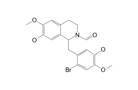 (+)-norreticuline, 6'-bromo-N-formyl-