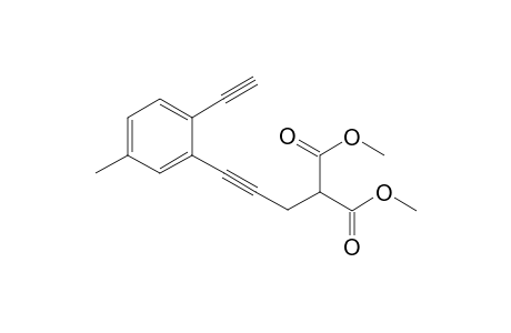Dimethyl [3-(2-ethynyl-5-methylphenyl)prop-2-yn-1-yl]-propanedioate