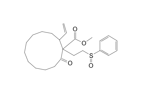 Methyl ester of 2-Oxo-1-(2-(phenylsulfinyl)ethyl)-12-vinyl-cyclododecancarboxylic acid