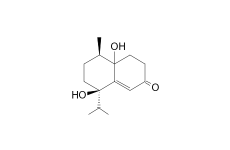 5,9-Dihydroxy-5-isopropyl-3-oxo-8-methyl-1,2,3,5,6,7,8,9-octahydronaphthalene