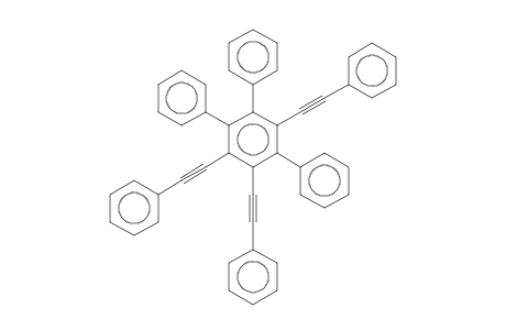1,2,4-triphenyl-3,5,6-tris(2-phenylethynyl)benzene