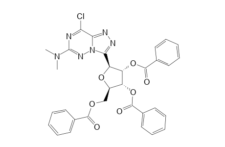 8-CHLORO-6-DIMETHYLAMINO-3-(2',3',5'-TRI-O-BENZOYL-BETA-D-RIBOFURANOSYL)-1,2,4-TRIAZOLO-[3,4-F]-[1,2,4]-TRIAZINE