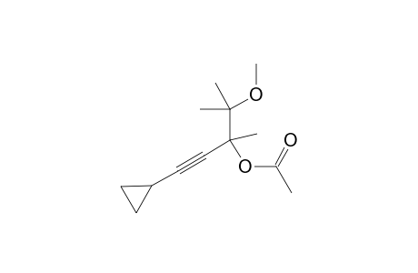 1-Cyclopropyl-4-methoxy-3,4-dimethylpent-1-yn-3-yl acetate