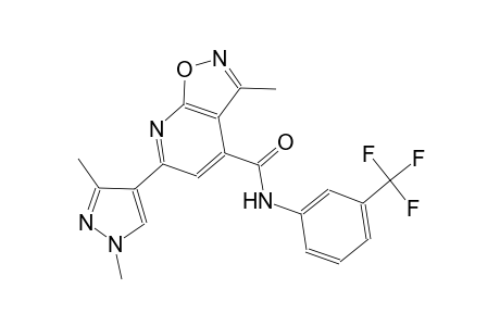 isoxazolo[5,4-b]pyridine-4-carboxamide, 6-(1,3-dimethyl-1H-pyrazol-4-yl)-3-methyl-N-[3-(trifluoromethyl)phenyl]-