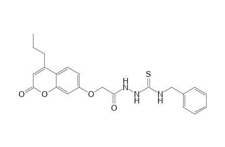 N-Benzyl-N1((4-propyl-2H-benzopyran-2-one-7-yloxy)acetyl)-thiosemicarbazide