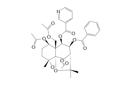 1-BETA,5-ALPHA,11-TRIACETOXY-7-BETA-BENZOYL-4-ALPHA-HYDROXY-8-BETA-NICOTINOYL-DIHYDROAGAROFURAN