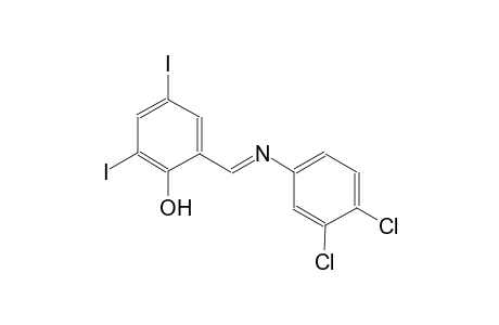 2-{(E)-[(3,4-dichlorophenyl)imino]methyl}-4,6-diiodophenol