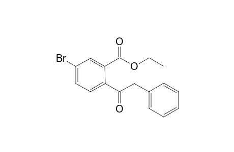 Ethyl 5-bromo-2-(2-phenylacetyl)benzoate