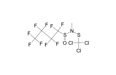 1-Butanesulfinamide, 1,1,2,2,3,3,4,4,4-nonafluoro-N-methyl-N-[(trichloromethyl)thio]-