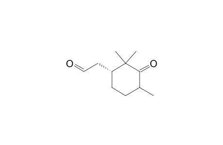 Cyclohexaneacetaldehyde, 2,2,4-trimethyl-3-oxo-, (1R)-
