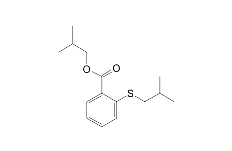 Benzoic acid, 2-(2-methylpropyl)thio-, 2-methylpropyl ester