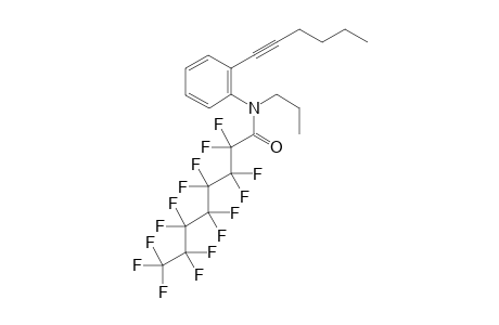 2,2,3,3,4,4,5,5,6,6,7,7,8,8,8-pentadecafluoro-N-(2-(hex-1-yn-1-yl)phenyl)-N-propyloctanamide