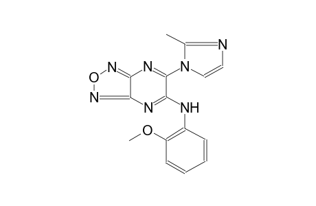 [1,2,5]oxadiazolo[3,4-b]pyrazin-5-amine, N-(2-methoxyphenyl)-6-(2-methyl-1H-imidazol-1-yl)-