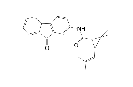 2,2-Dimethyl-3-(2-methylprop-1-enyl)-N-(9-oxidanylidenefluoren-2-yl)cyclopropane-1-carboxamide