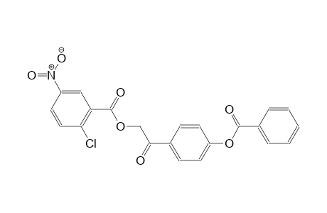 2-[4-(benzoyloxy)phenyl]-2-oxoethyl 2-chloro-5-nitrobenzoate