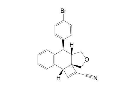 (2aS*,5aS*,6R*,10bR*)-6-(4-Bromophenyl)-5,5a,6,10b-tetrahydro-3H-cyclobuta[1,2]naphtho[2,3-c]furan-2-carbonitrile