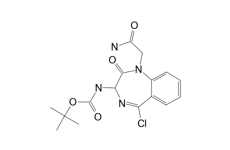 (1-(ETHYLCARBOXAMIDO)-5-CHLORO-2-OXO-2,3,4,5-TETRAHYDRO-1H-BENZO-[E]-[1,4]-DIAZEPIN-3-YL)-CARBAMIC-ACID-TERT.-BUTYLESTER
