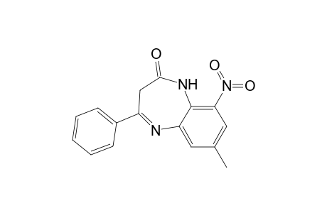 4-Phenyl-7-methyl-9-nitro-4R-2,3-dihydro-1H-1,5-benzodiazepin-2-one
