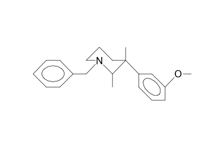 1-Benzyl-3-(3-methoxy-phenyl)-trans-2,3-dimethyl-piperidine