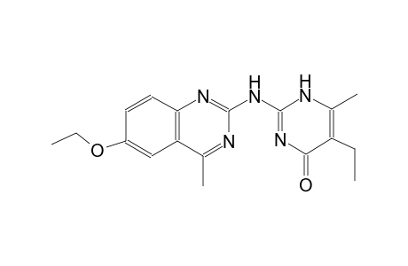 2-[(6-ethoxy-4-methyl-2-quinazolinyl)amino]-5-ethyl-6-methyl-4(1H)-pyrimidinone