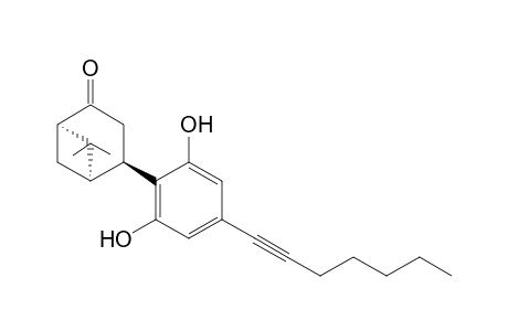 5-Heptynyl-2-(3-oxo-7,7-bimethylbicyclo[2.2.1]hept-1-yl)resorcinol