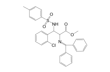 Syn and anti-Methyl 2-[(diphenylmethylene)amino]-3-(4-methylphenylsulfonamide)-3-(o-chlorophenyl)propanoate