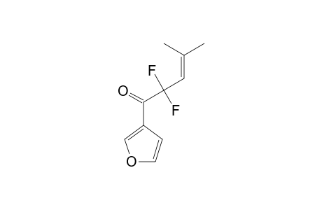 2,2-DIFLUORO-1-(3-FURANYL)-4-METHYLPENT-3-EN-1-ONE