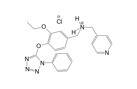 4-pyridinemethanaminium, N-[[3-ethoxy-4-[(1-phenyl-1H-tetrazol-5-yl)oxy]phenyl]methyl]-, chloride