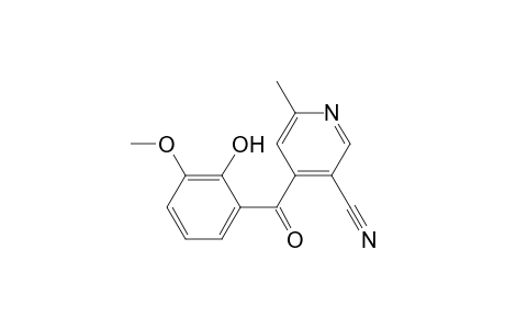 3-Pyridinecarbonitrile, 4-(2-hydroxy-3-methoxybenzoyl)-6-methyl-