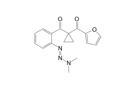 (E)-(1-(2-(3,3-dimethyltriaz-1-en-1-yl)benzoyl)cyclopropyl)(furan-2-yl)methanone
