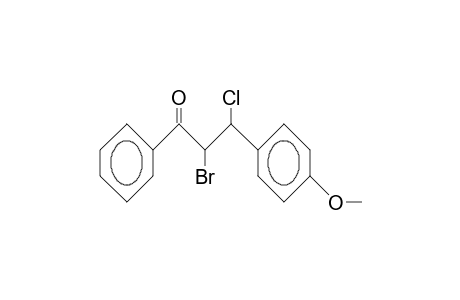 erythro-2-Bromo-3-chloro-3-(4-methoxy-phenyl)-propiophenone