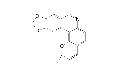 10,11-METHYLENEDIOXY-2,2-DIMETHYL-2H-PYRANO-[2,3-A]-PHENANTHRIDINE