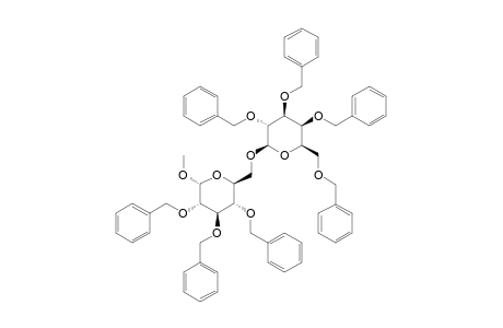 METHYL-O-(2,3,4,6-TETRA-O-BENZYL-BETA-D-GALACTOPYRANOSYL)-(1->6)-2,3,4-TRI-O-BENZYL-ALPHA-GLUCOPYRANOSIDE