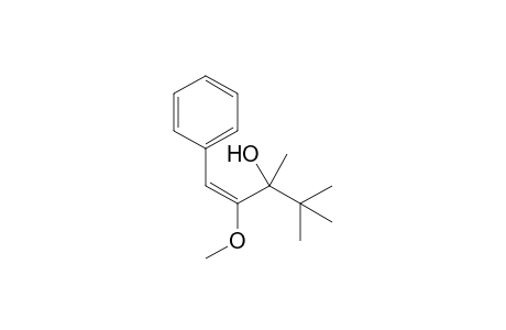 (E)-2-Methoxy-3,4,4-trimethyl-1-phenylpent-1-en-3-ol