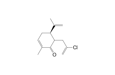 2-Cyclohexen-1-one, 6-(2-chloro-2-propenyl)-2-methyl-5-(1-methylethenyl)-, (5R)-