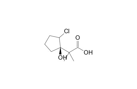 (1'R*,1'R*)-2-(2'-Chloro-1'-hydroxycyclopentyl)-2-methylpropanoic acid