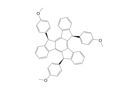 5.alpha.,10.alpha.,15.beta.-tris(4'-Methoxyphenyl)-10,15-dihydro-5H-diindeno[1,2-a : 1',2'-c]fluorene