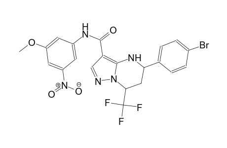 5-(4-bromophenyl)-N-(3-methoxy-5-nitrophenyl)-7-(trifluoromethyl)-4,5,6,7-tetrahydropyrazolo[1,5-a]pyrimidine-3-carboxamide