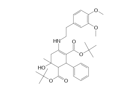 1,3-Di-tert-butyl 4-{[2-(3,4-dimethoxyphenyl)ethyl]amino}-6-hydroxy-6-methyl-2-phenylcyclohex-3-ene-1,3-dicarboxylate